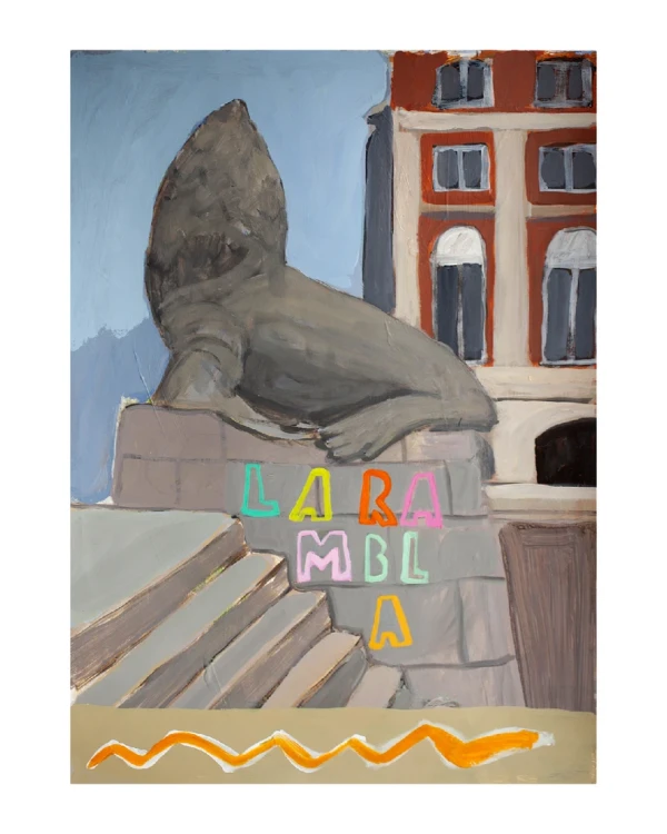 Lobo Marino II - Marco kiri negro con paspartu gris  54x75 cm