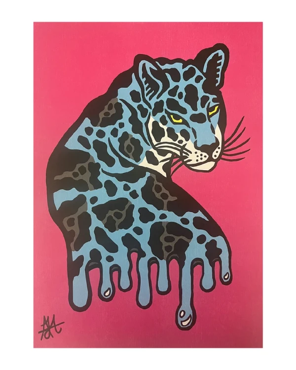 La mirada del jaguar - Pï¿½rpu / Marco Blanco 2 x 3,5cm Pequeï¿½o - 34x25