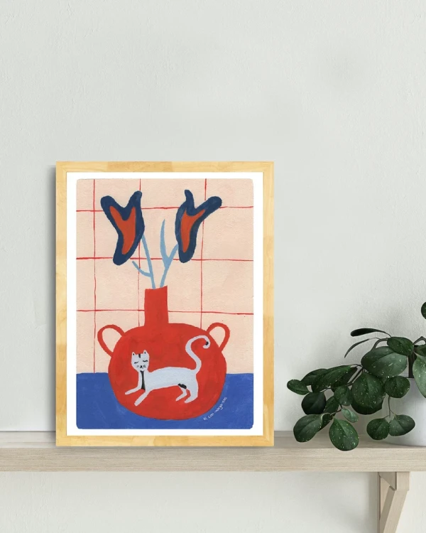 Atardecer - 21 x 30 / Marco box marupa