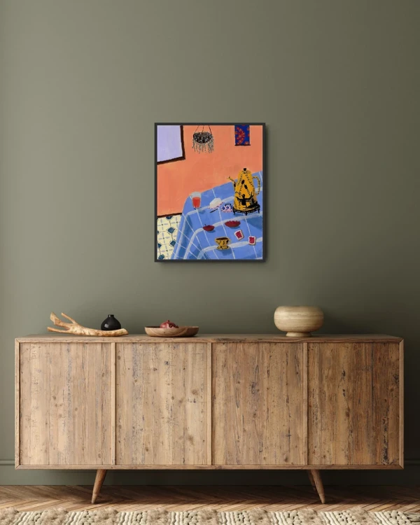 Festiva - 30 x 42 / Varilla box negra mas paspartu negro