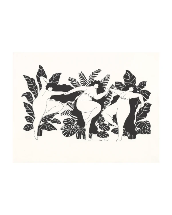 Complicidad - 30 x 42 / Marco chato de 3 cm negro liso