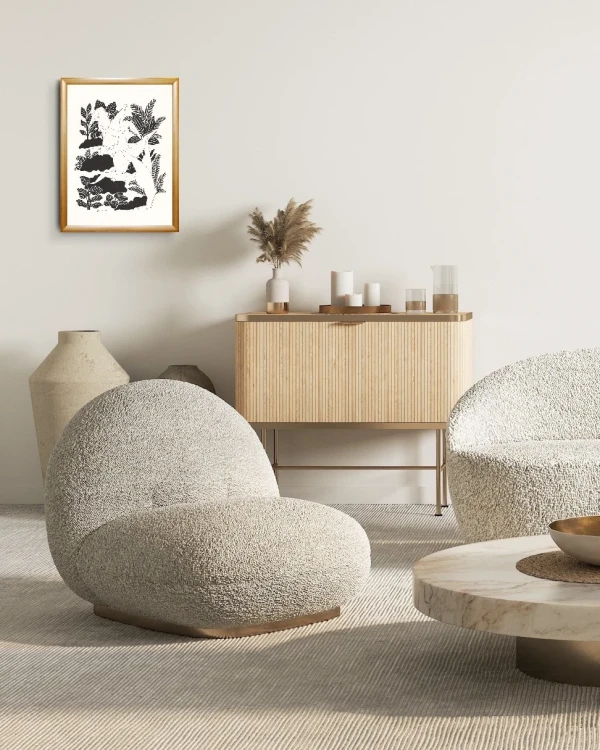 Habitar lo incomodo - 30 x 42 / Marco bombe de 3 cm kiri natural