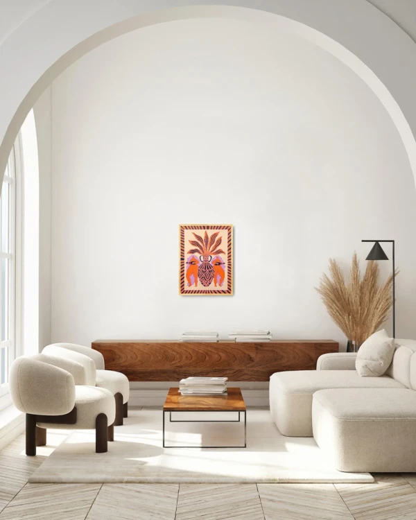 Musica de encuentro - 30 x 42 / Marco box negro liso mas paspartu negro