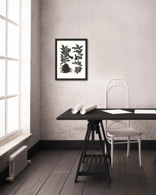 Ritual - 30 x 42 / Marco chato de 3 cm negro liso