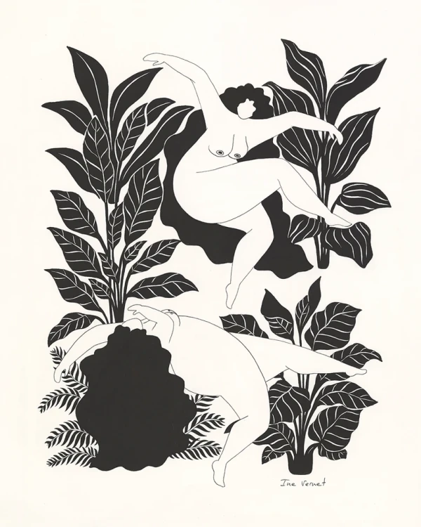 Ritual - 30 x 42 / Marco chato de 3 cm negro liso