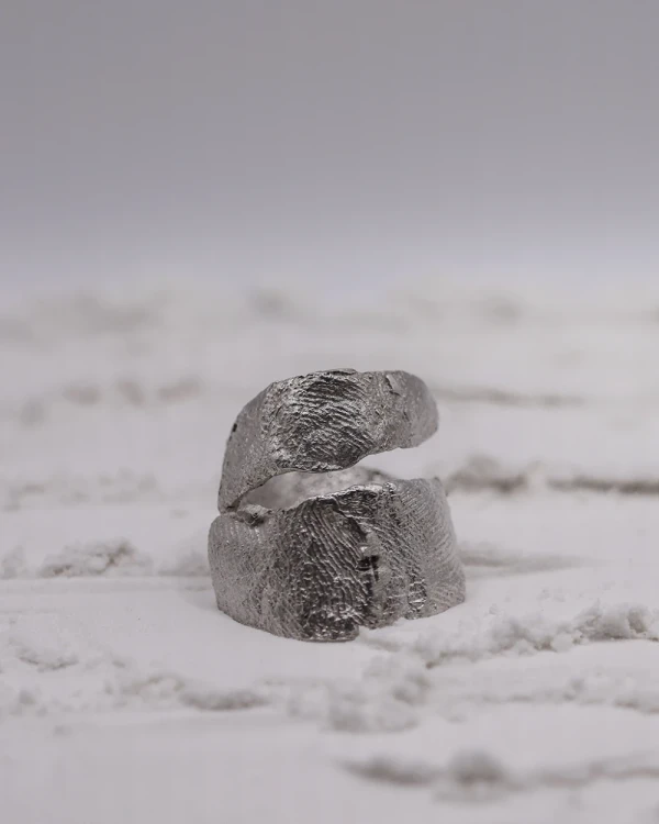 Anillo Huella - Plata / 2,22 cm