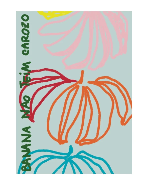 Banana non tein carozo - 30 X 42 / Marco box blanco liso