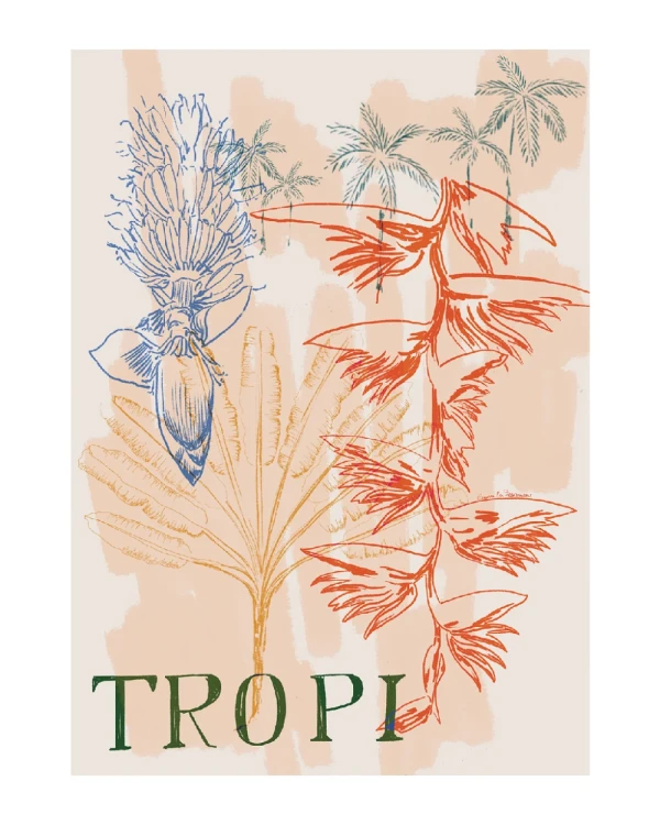 Tropi - Marco chato azul ultramar / 30 X 42