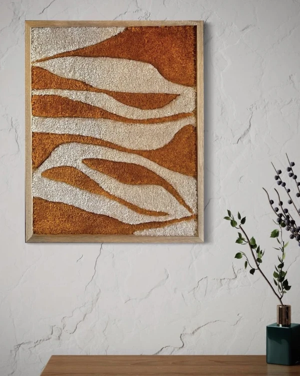 Tejido - Natural tostado y azul