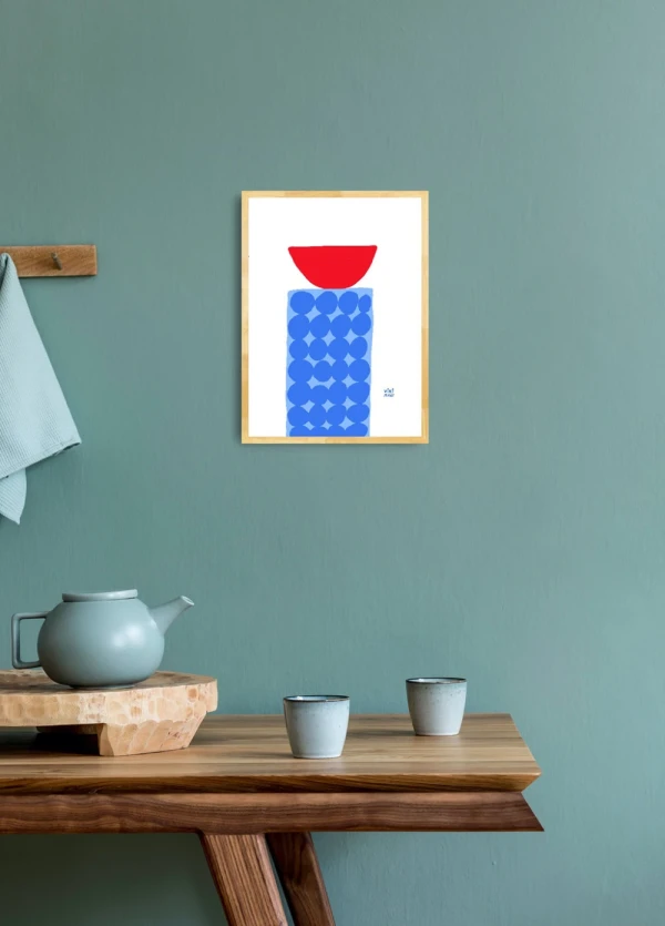 Salvados - Varilla chata de 3 cm azul ultramarine / 21 x 30