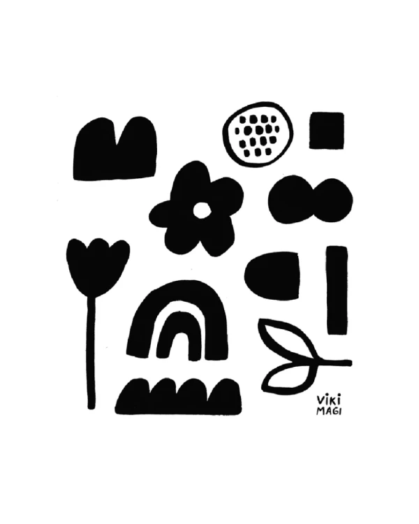 Negro - Varilla tipo box marupa mas paspartu negro / 21 x 30