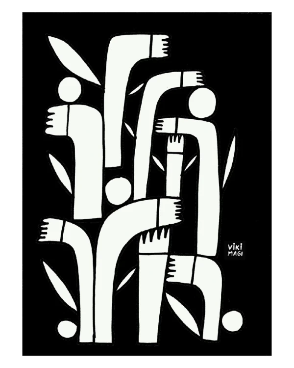 Juntos - Varilla chata de 3 cm con bajadita blanco / 21 x 30