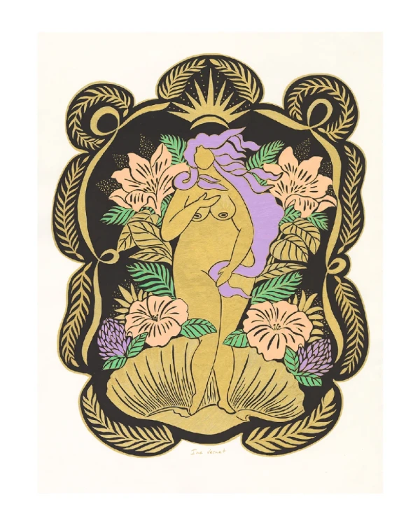 Venus Florida - Varilla de pelotitas blanco liso / 30 x 42