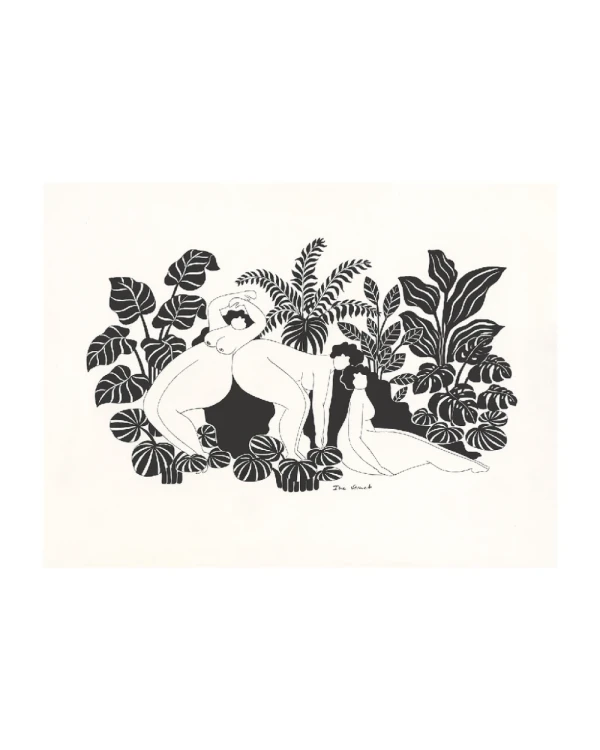 Sosten - Varilla chata de 3 cm negro liso / 30 X 42