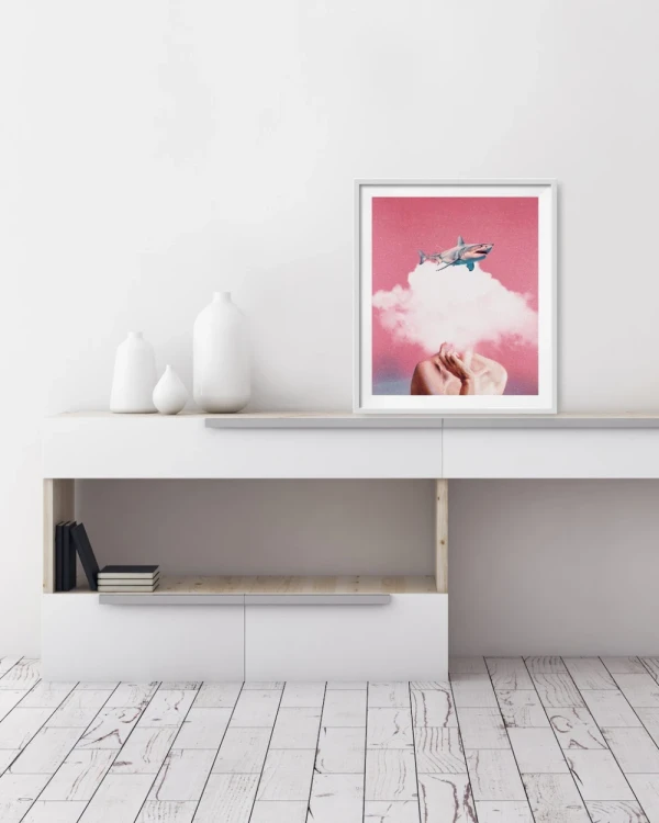 Tiburon - Chanfle de 3 cm celeste vintage