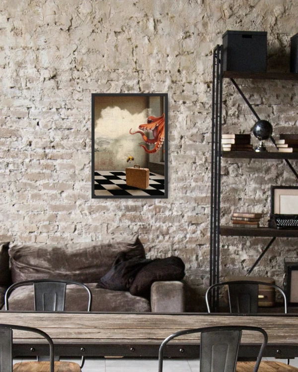 Octopus - Marco tipo box madera