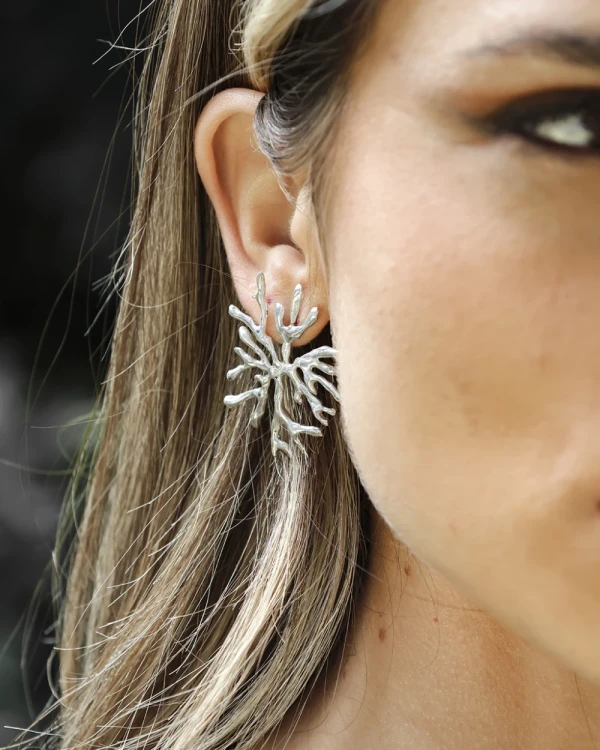 Aros coralito - Plata