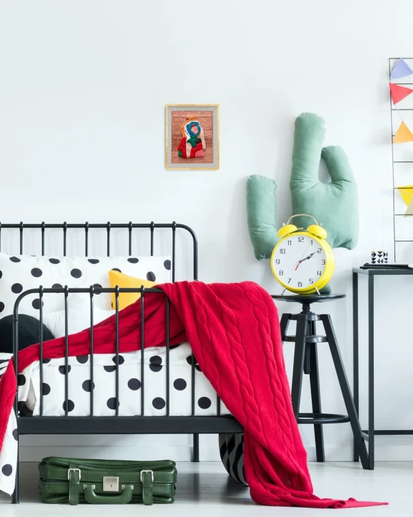 Sentimientos 5 - Marco tipo box madera + fondo gris