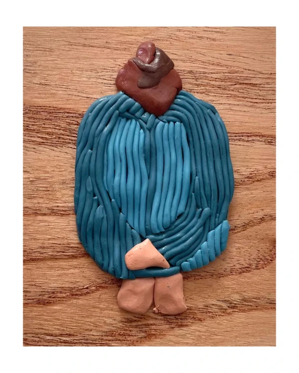 Sentimientos 3 - Marco tipo box negro + fondo gris