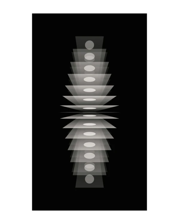 Tronador de sueños - Chata 1.5 x 1.5 negro mas passepartout