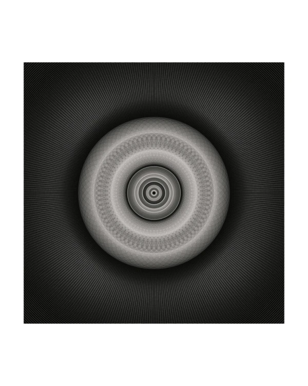 Tercer ojo - Marco tipo box con passepartou blanco