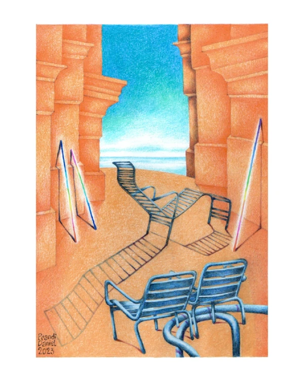 Daniel Prandi I - Marco en L bombe plata con passepartout