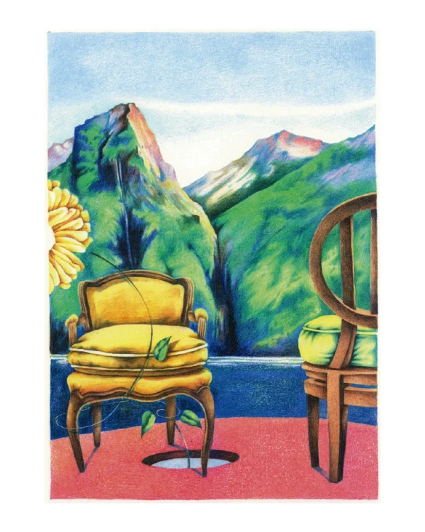 Daniel Prandi VI - Marco tipo box invertida blanca con passepartout