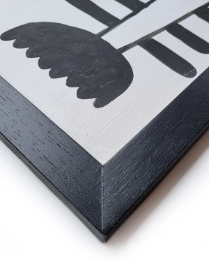 Gardenia Negra - Marco Negro  marupá - 35,5x27,5