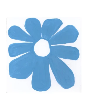 9 Pétalos - Pelotitas fondo blanco - 33x33