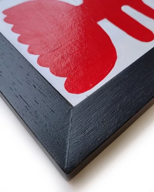 Gardenia colorada chica - Chata  de 3 negro 20 x 23cm / 21 x 30