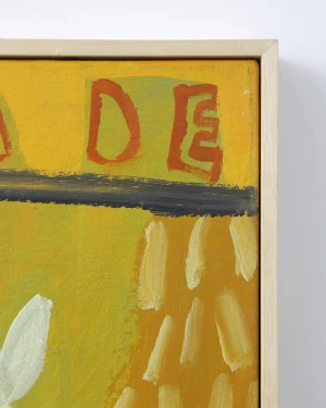 Díptico Amarillo - Marco L 12 x 45 al reves marupa