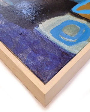 Díptico Azul - L15x35  marupa cera 123x136 (ancho de los dos juntos)