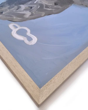 Lobo marino I - Chata de 2cm kiri cera  54x64 cm