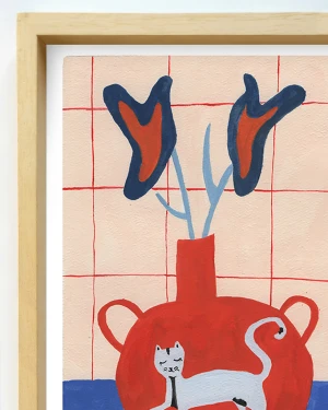 Atardecer - 30 X 42 / Marco box marupa