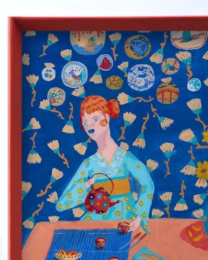 Desayuno - 30 x 42 / Varilla piramidal mini rojo lata