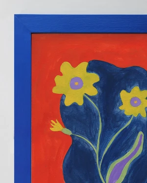 Verano - 21 x 30 / Varilla chata de 3 cm azul ultramar