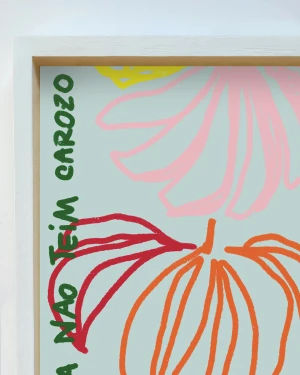 Banana non tein carozo - 21 x 30 / Marco box blanco liso