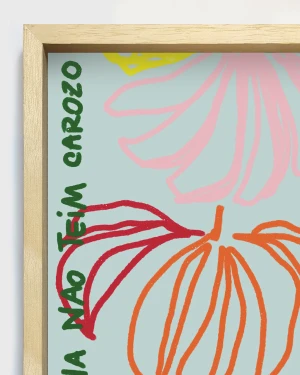 Banana non tein carozo - 30 X 42 / Marco box marupa cera