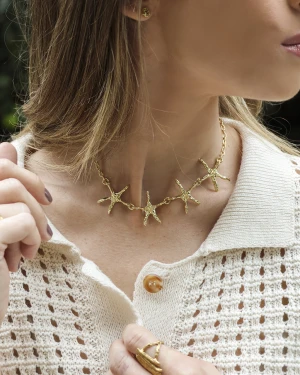 Collar estrellas - Oro