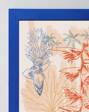 Tropi - Marco chato azul ultramar / 21 x 30