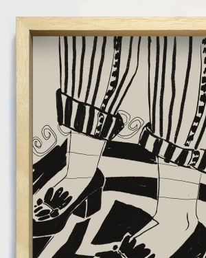 Mocasin - 21 x 30 / Marco box madera marupa natural