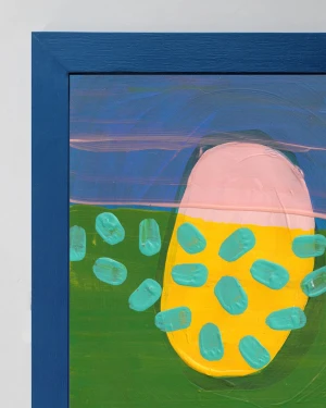 Original Sole Rolleri 10 - Marco chato de 3 cm azul ultramarine