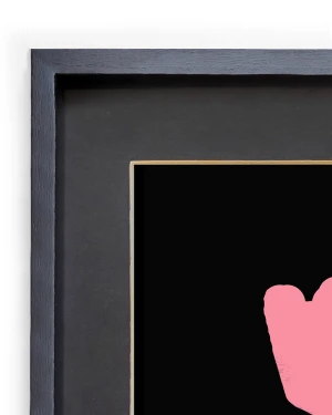 Amiga - Varilla tipo box negro mas paspartu negro / 21 x 30