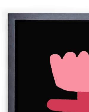 Amiga - Varilla tipo box negro liso / 21 x 30