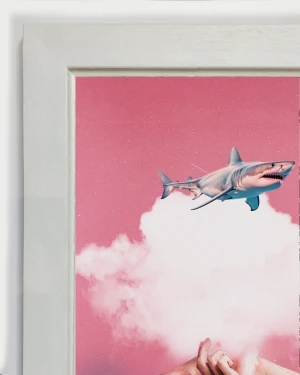 Tiburon - Chata de 3 con bajadita blanco liso