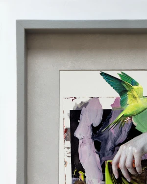 Escala - Marco tipo box gris mas passepartout