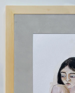 Mujer 5 - Marco chato de 3 cm marupa mas passepartout