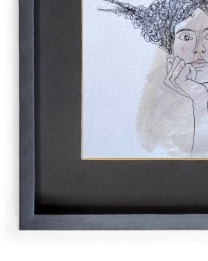 Mujer 6 - Marco tipo box negro mas passepartout