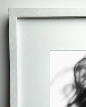 Volar - 90 x 60 / Marco en L recto blanco