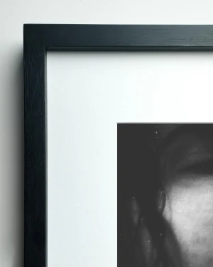 Cristal - 150 x 100 / Varilla en L recta negro liso